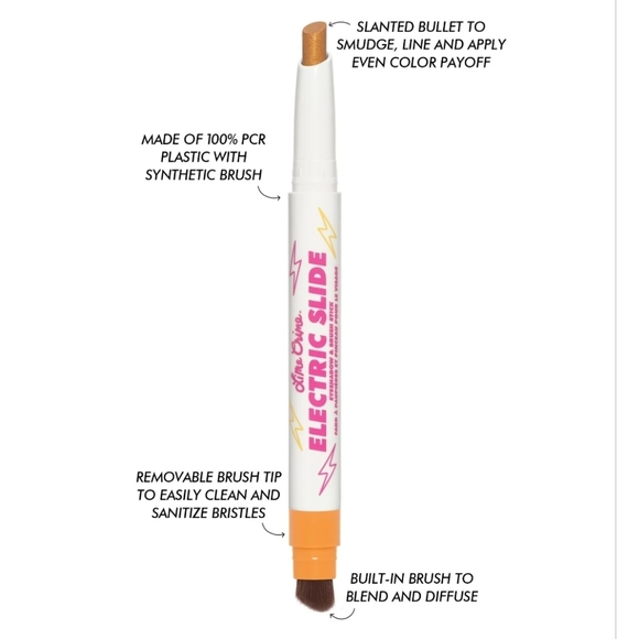 Lime Crime Electric Slide Eyeshadow & Brush Stick | Totally Buggin | Brand New - Picture 7 of 16